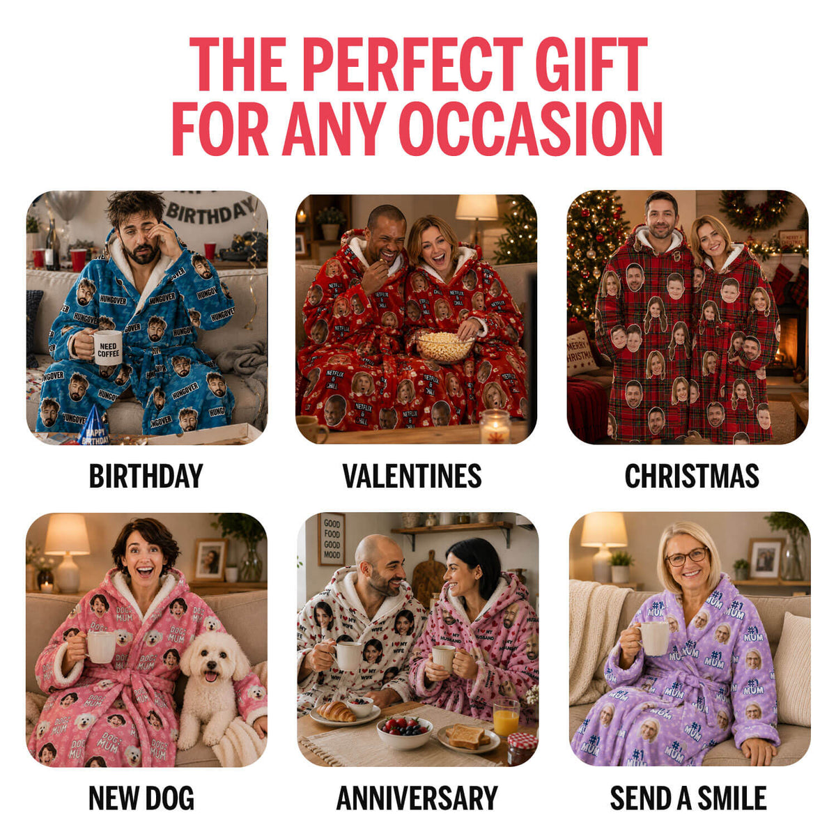 Face Mash Personalised Dressing Gown