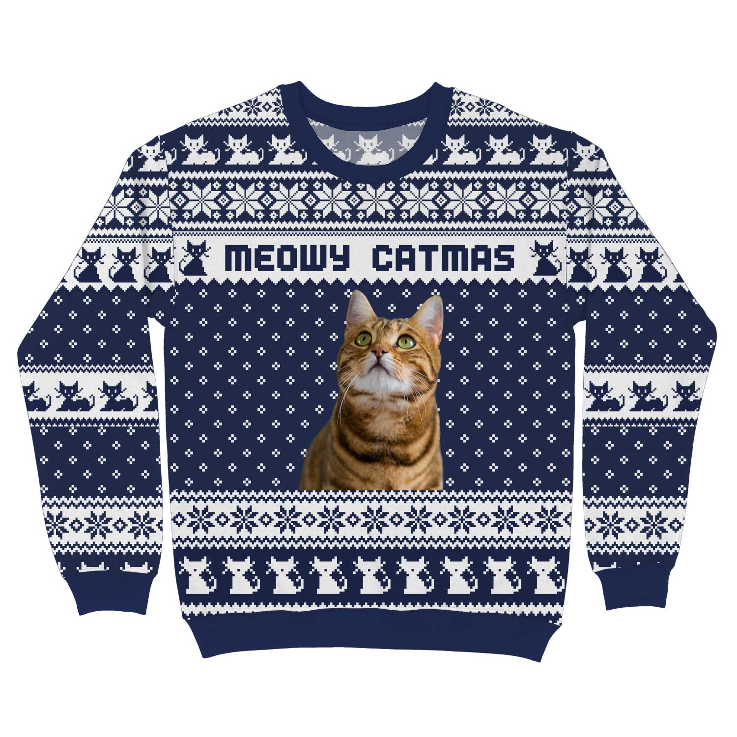 Meowy Catmas Funny Xmas Jumper