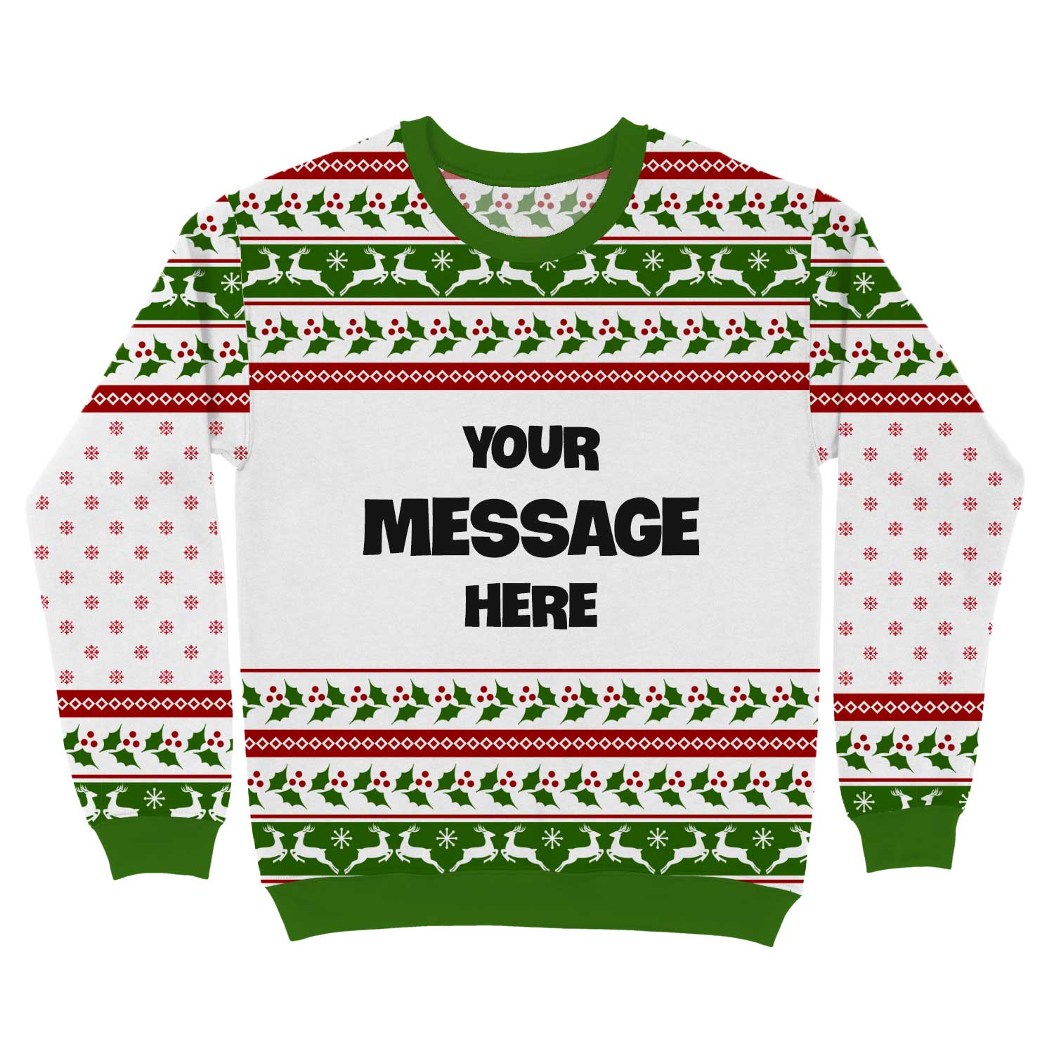 Your Message Personalised Christmas Jumper