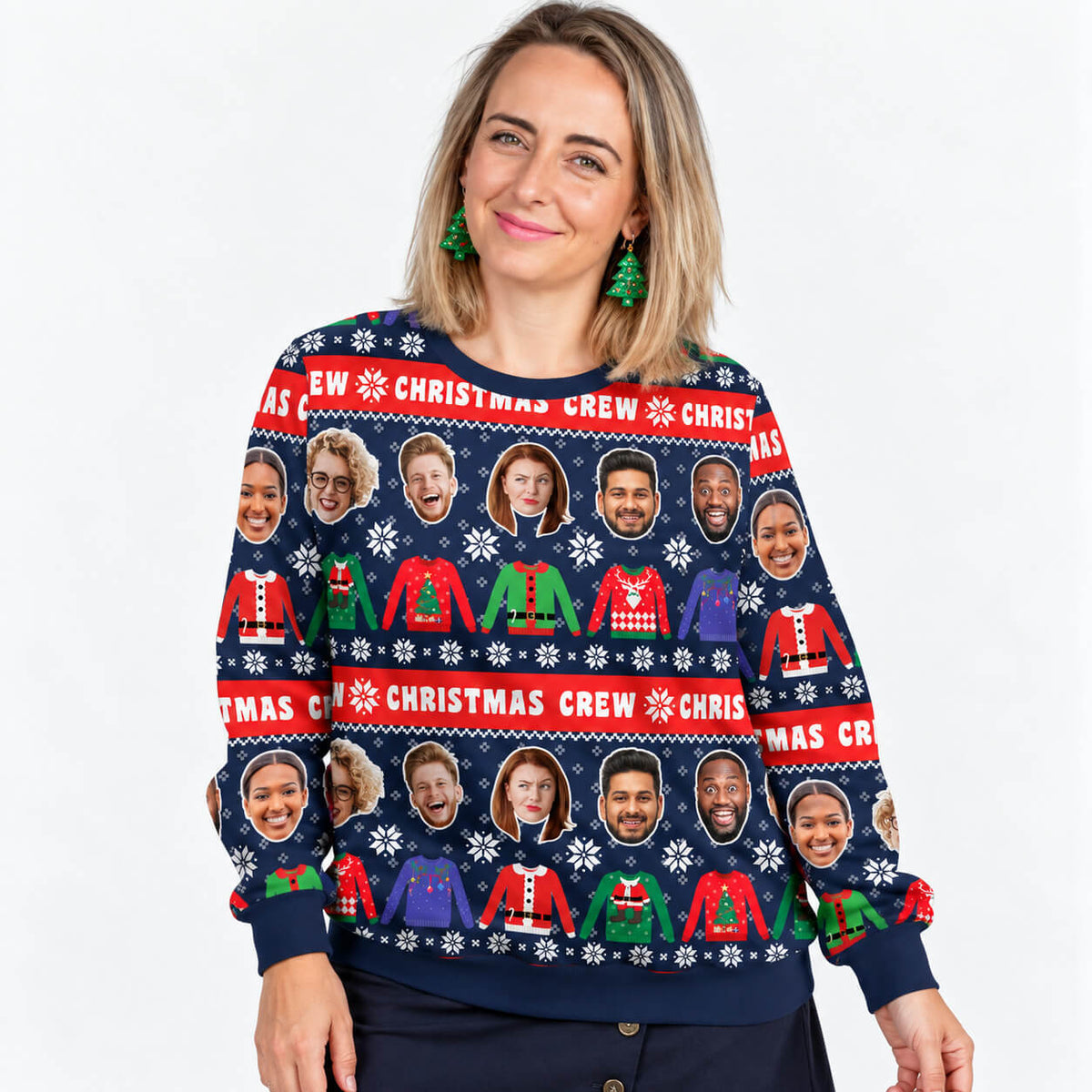 Christmas Crew Funny Festive Jumper