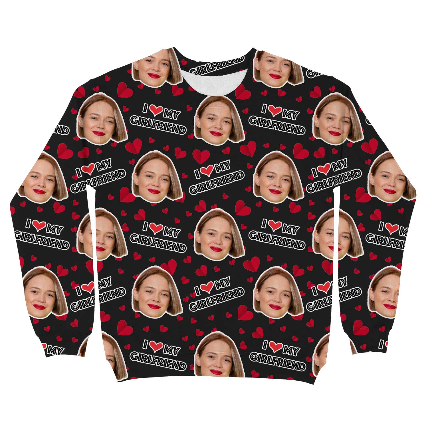 I Love My Girlfriend Personalised Sweatshirt