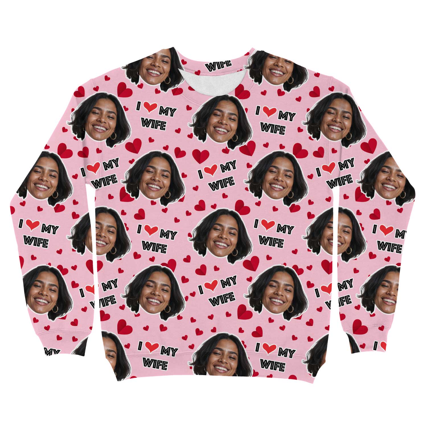 I Love My Wife Personalised Sweatshirt