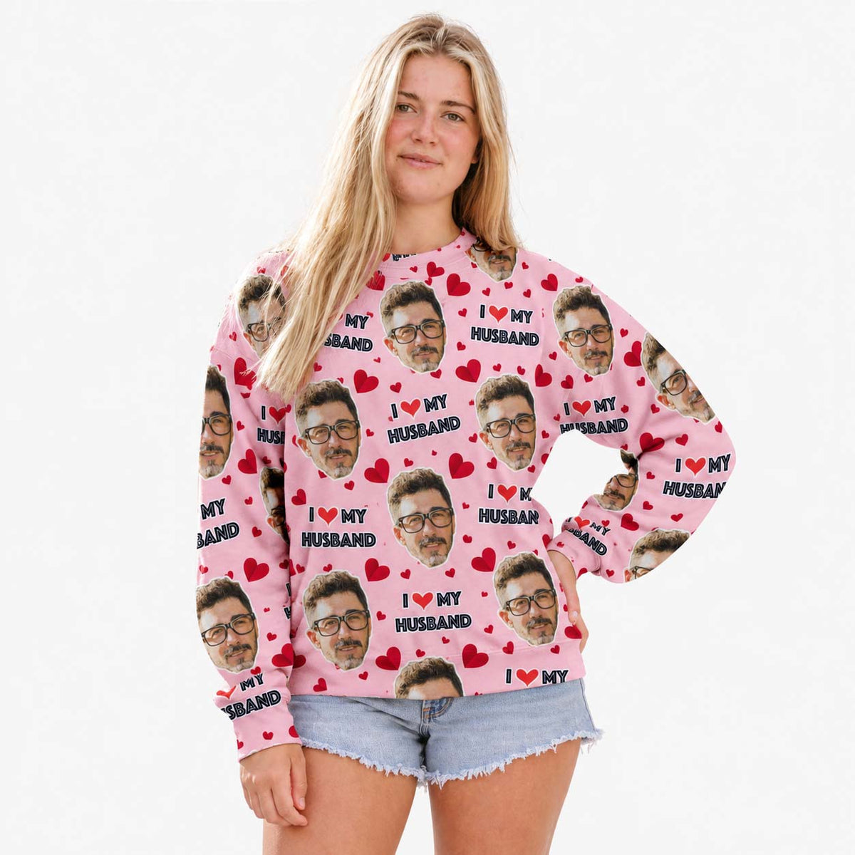 I Love My Husband Personalised Sweatshirt