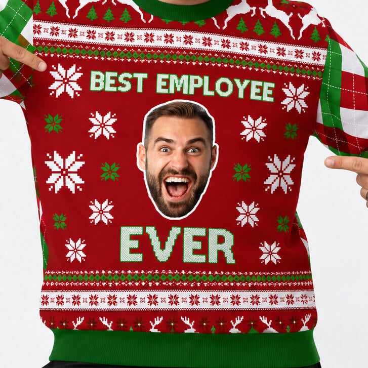 Best Employee Ever Personalised Christmas Jumper