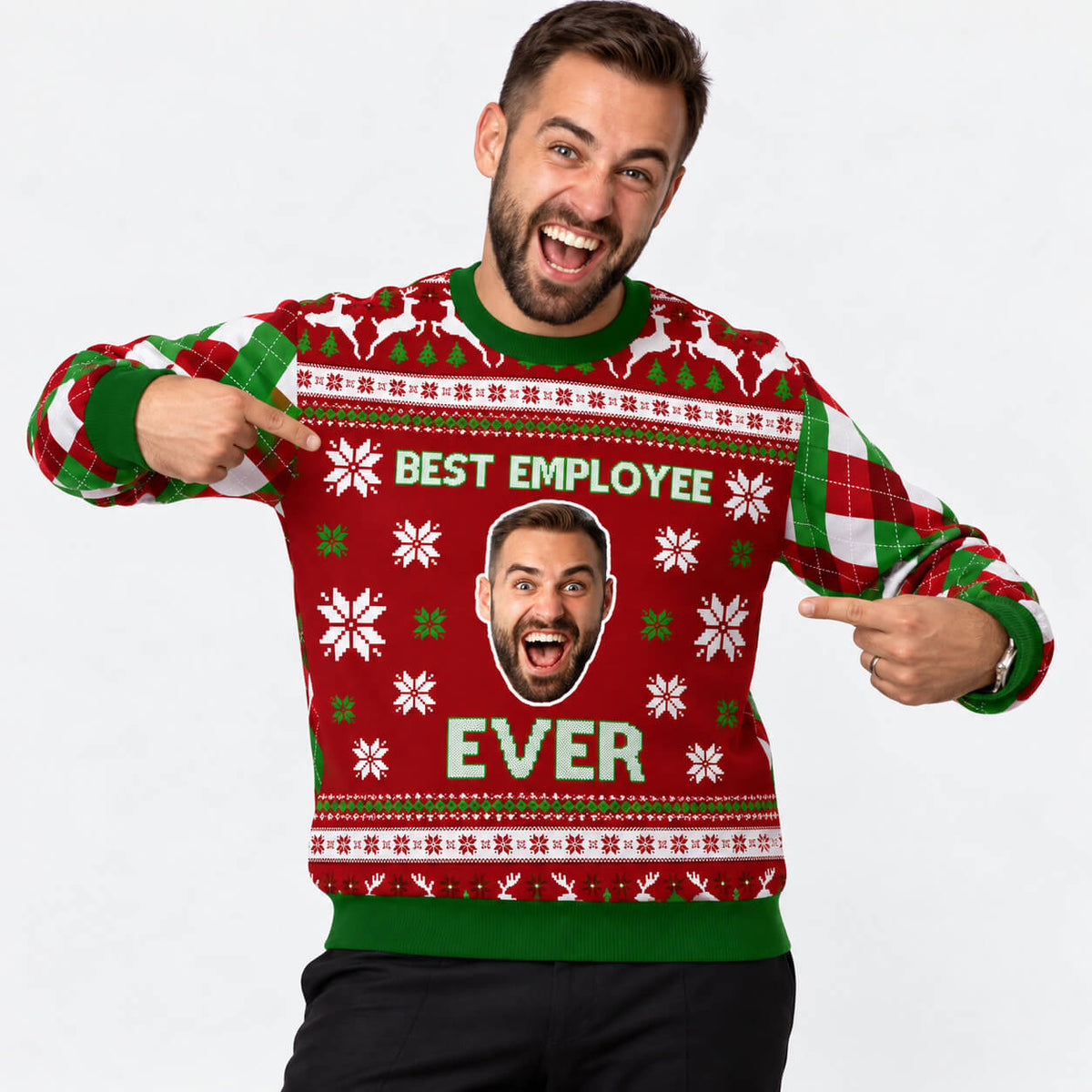 Best Employee Ever Personalised Christmas Jumper
