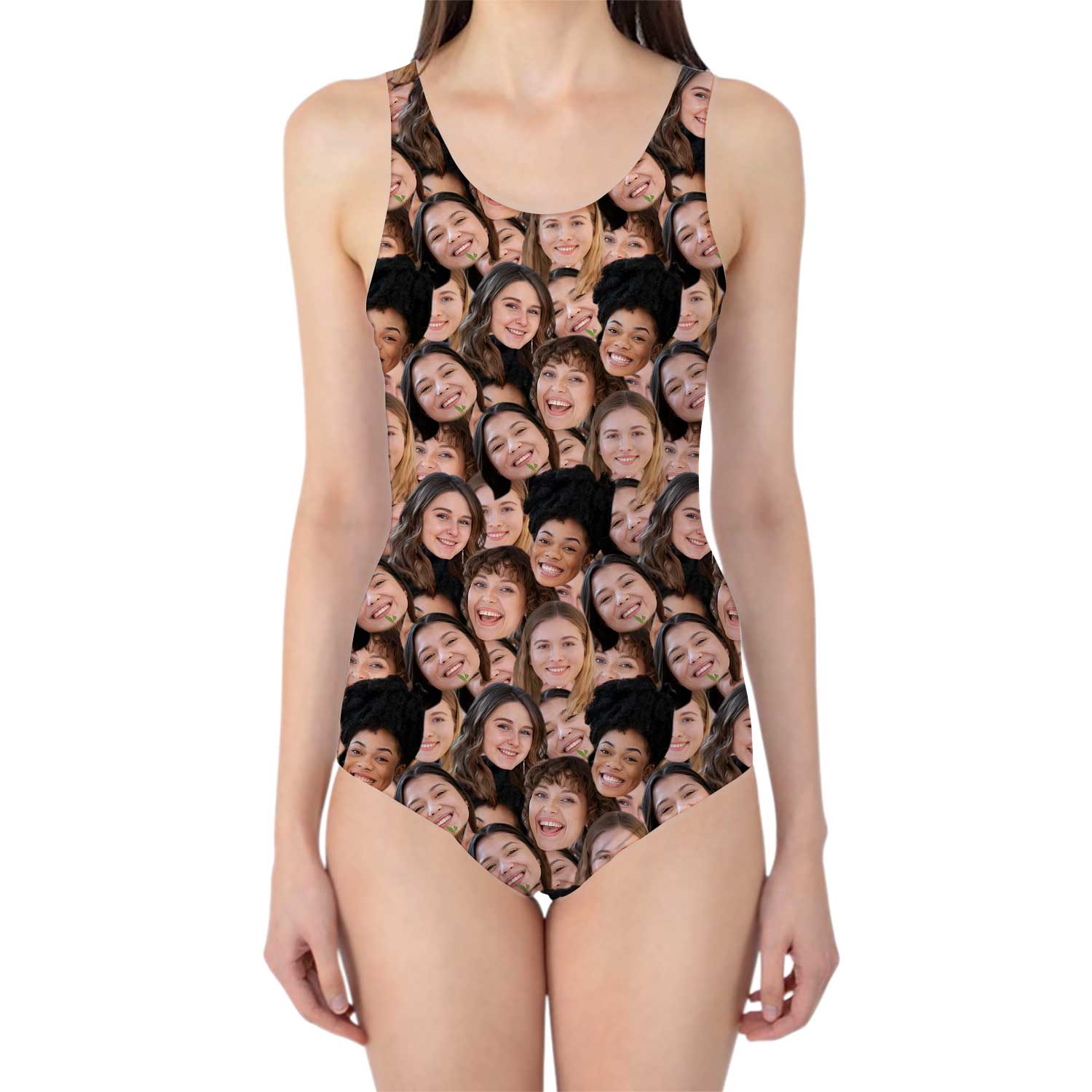 Bachelorette Personalised Face Mash Swimsuit1