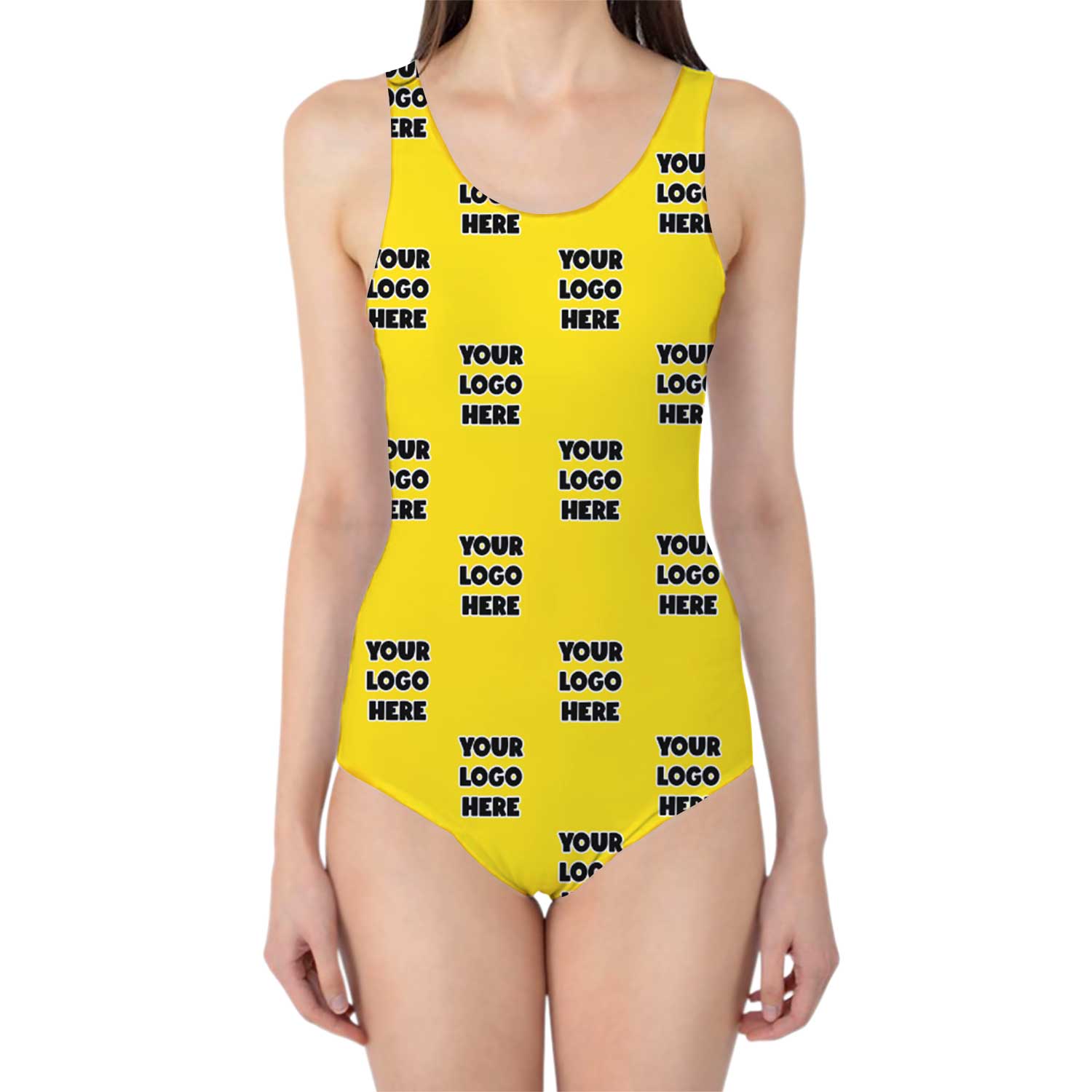 logo pattern swimsuit