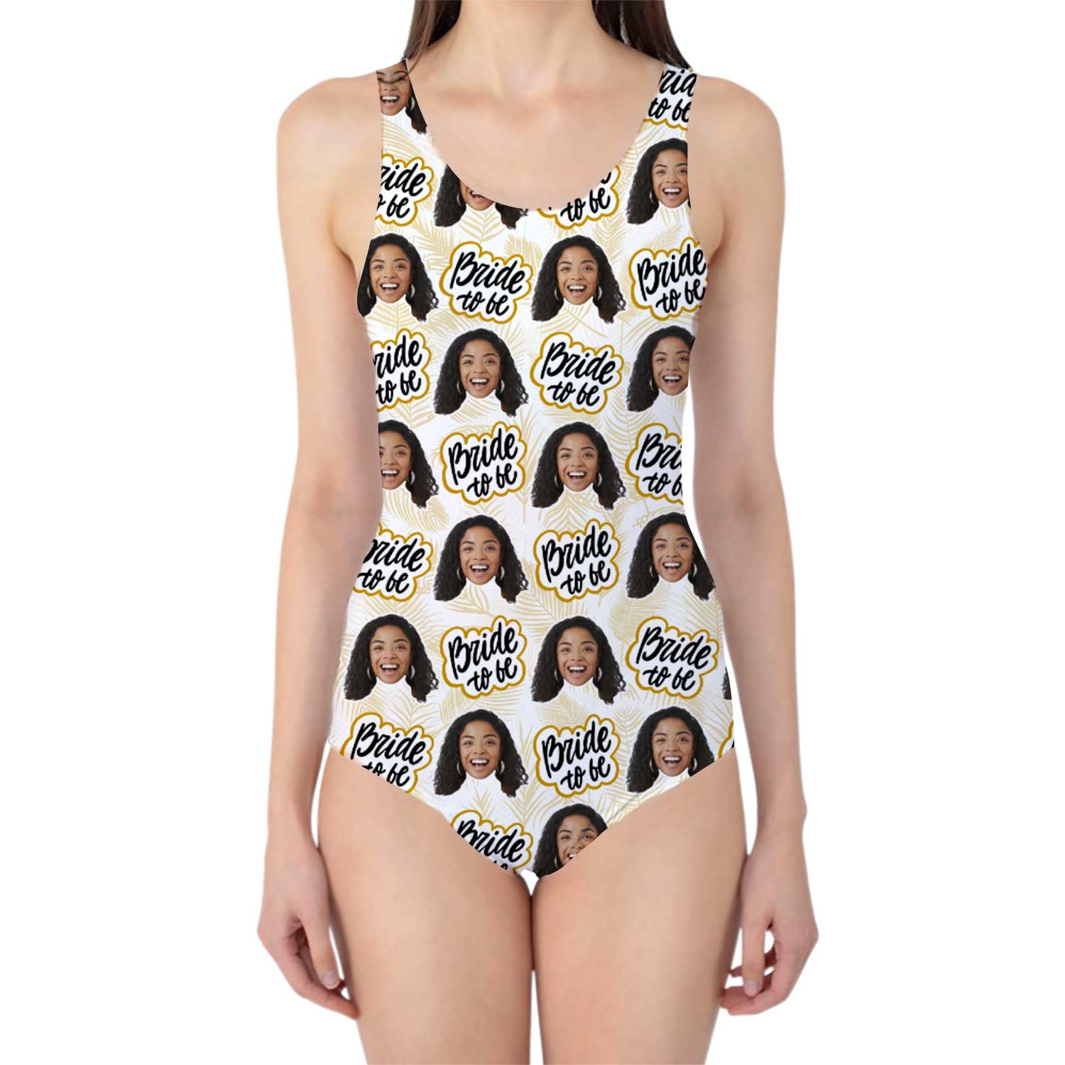 Bride To Be Swimsuit Personalised With Face