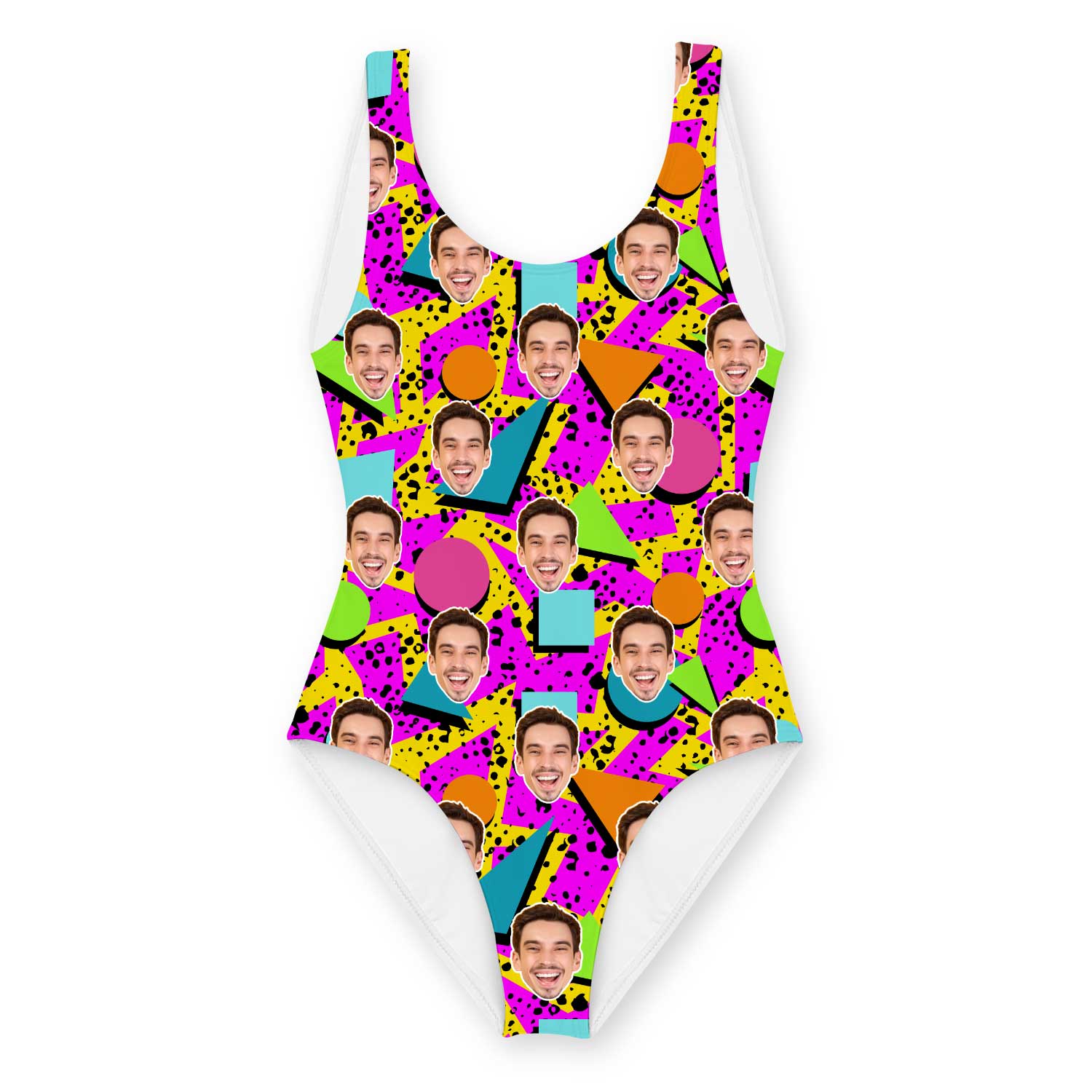 80s pattern swimsuit