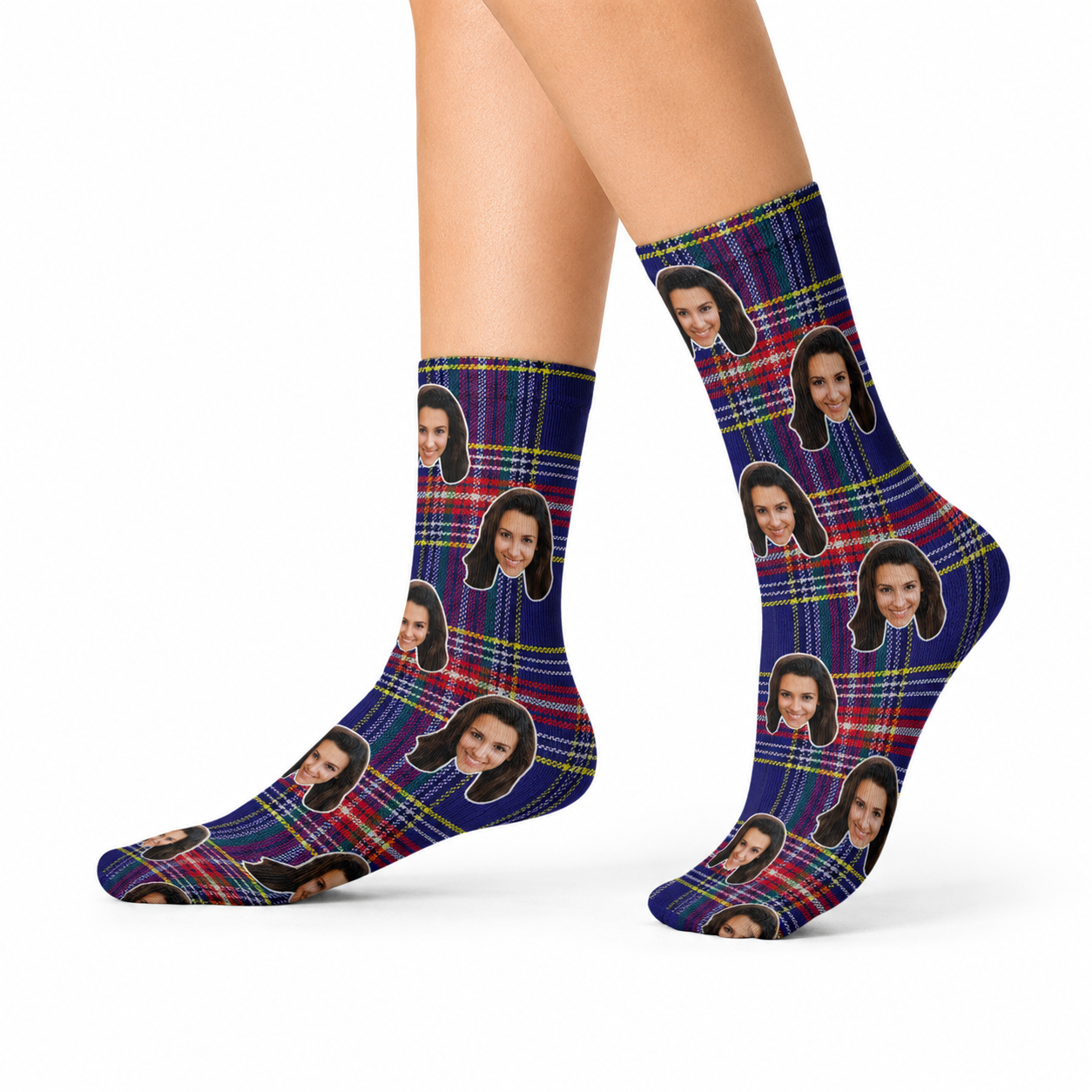 Scottish Tartan Navy Socks
