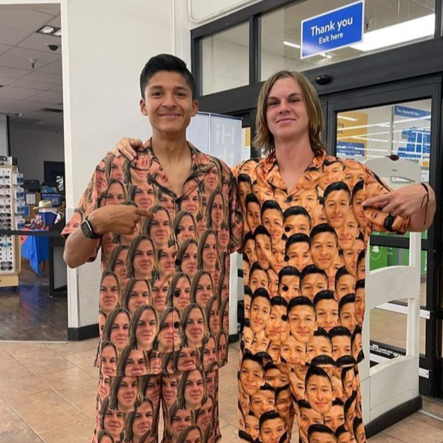 Face Mash Personalised Hawaiian Shirt Shorts Set