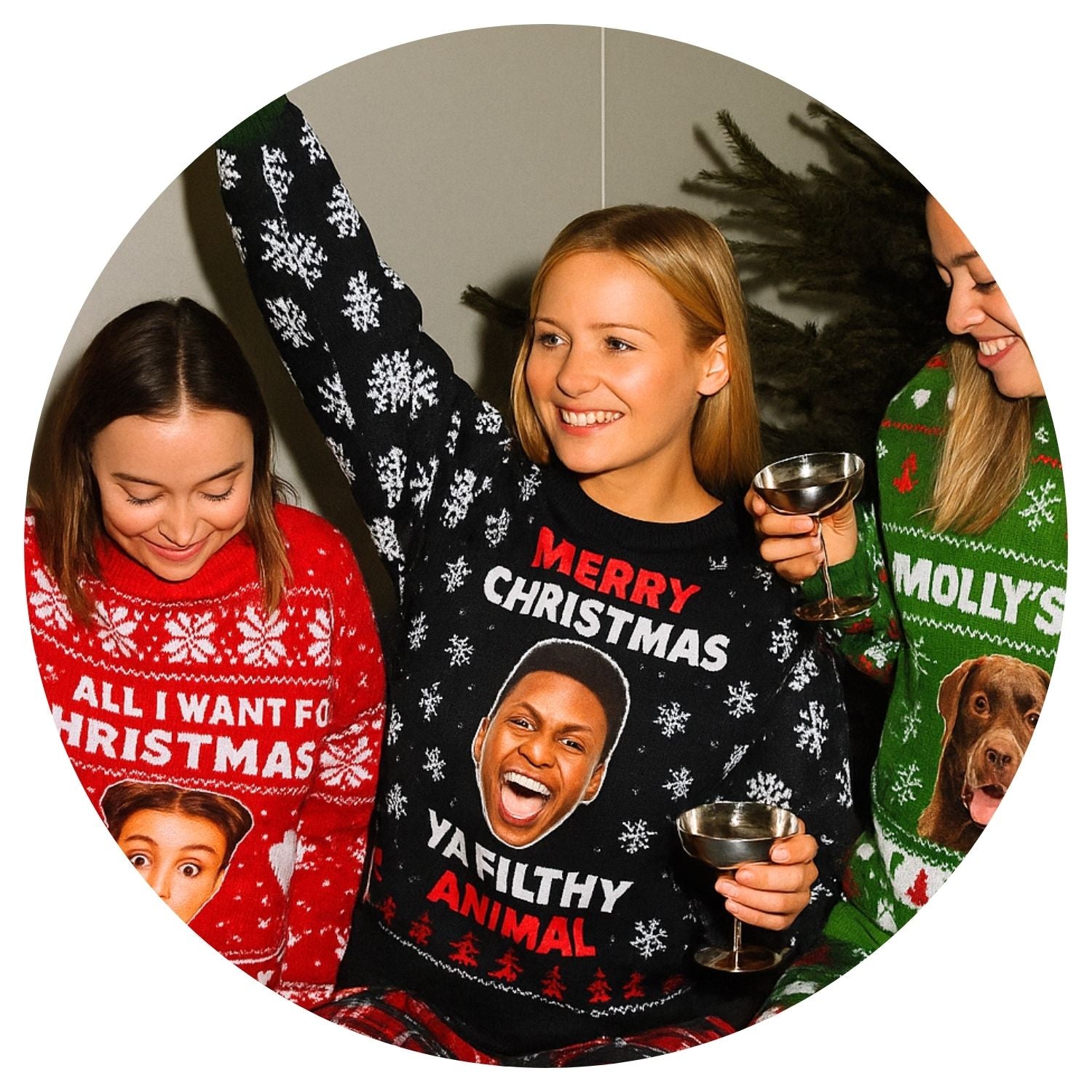personalised christmas jumpers