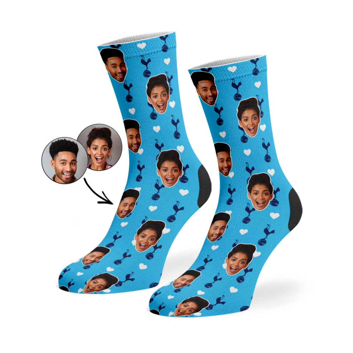 Spurs Love Socks Blue