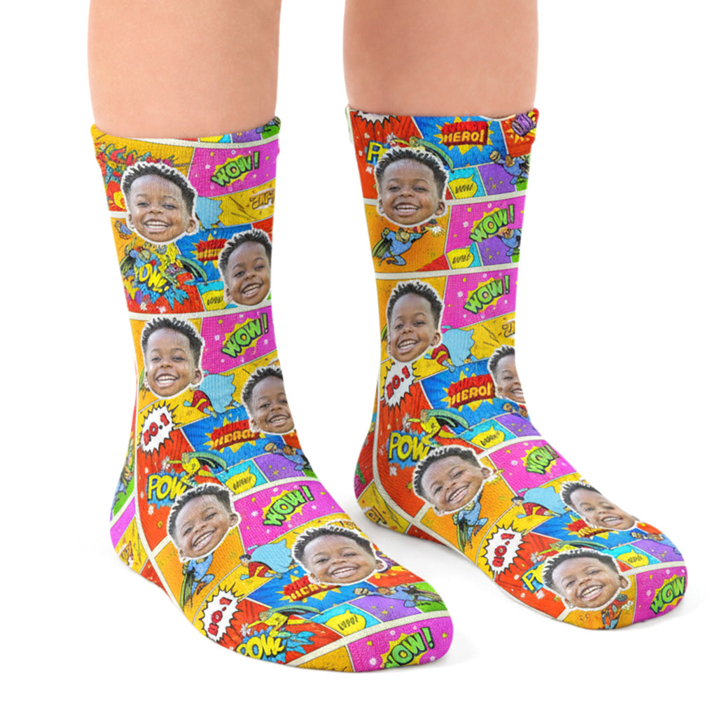 Superhero Kids Socks