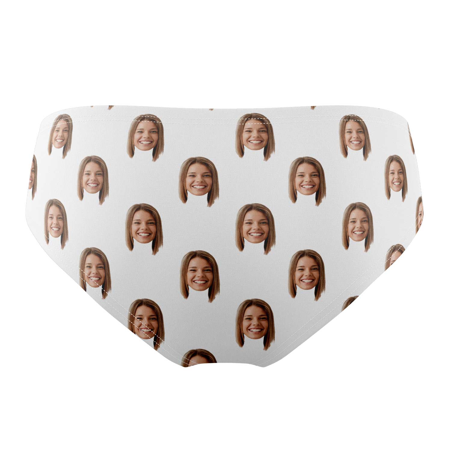 white personalised swimming trunks