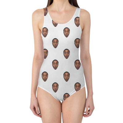 personalised swimming costume with your faces on