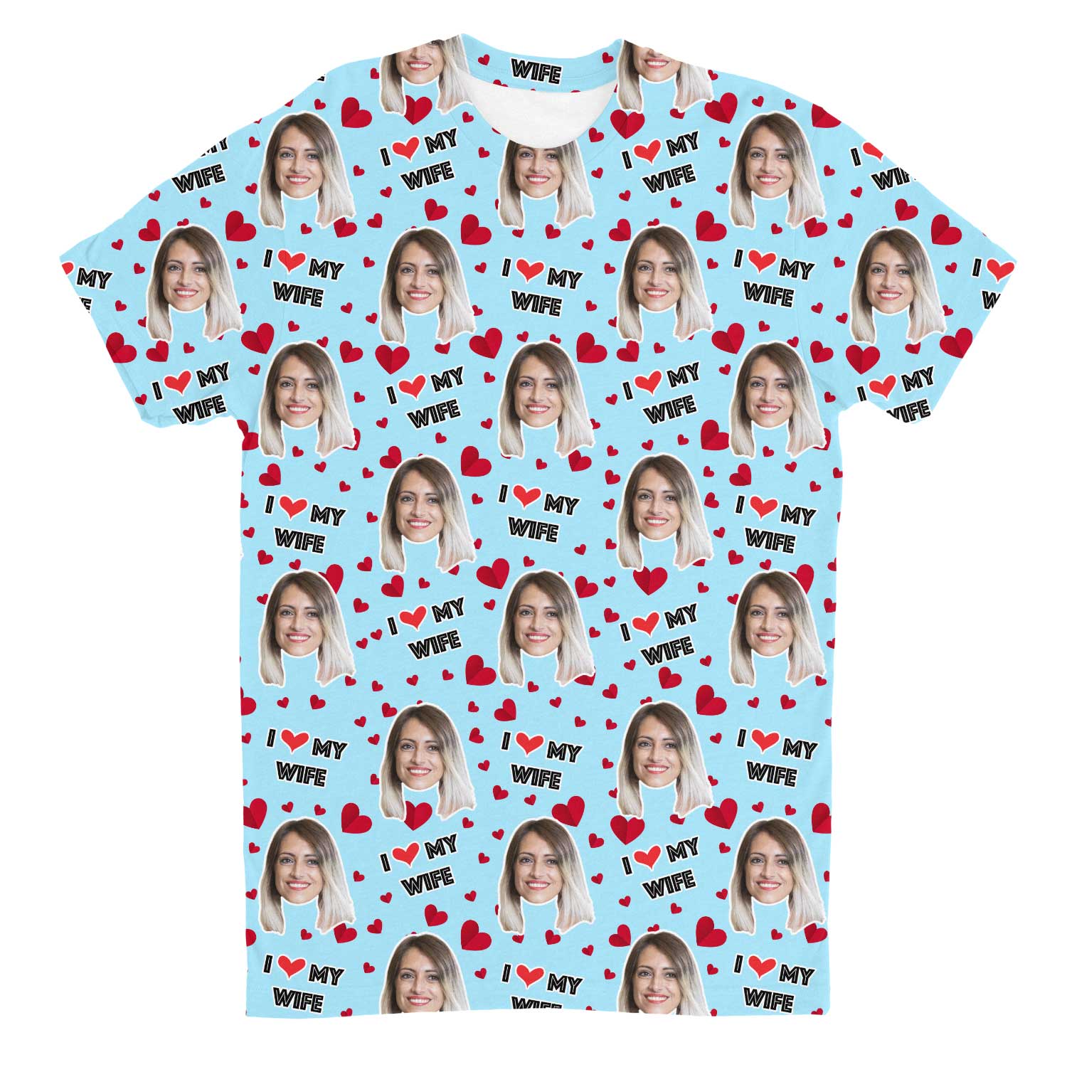 I Love My Wife Custom T-Shirt