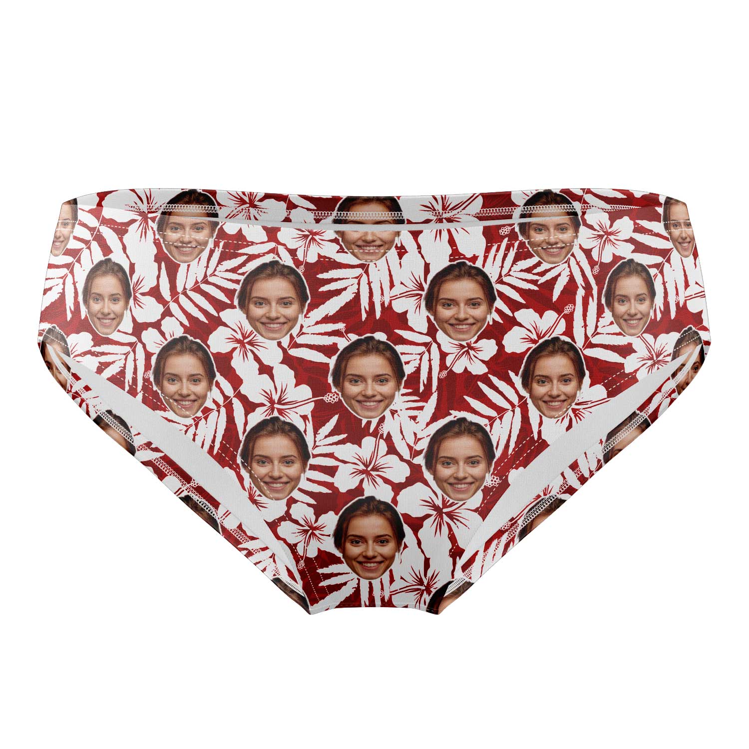 Hawaiian Red Personalised Swim Trunks