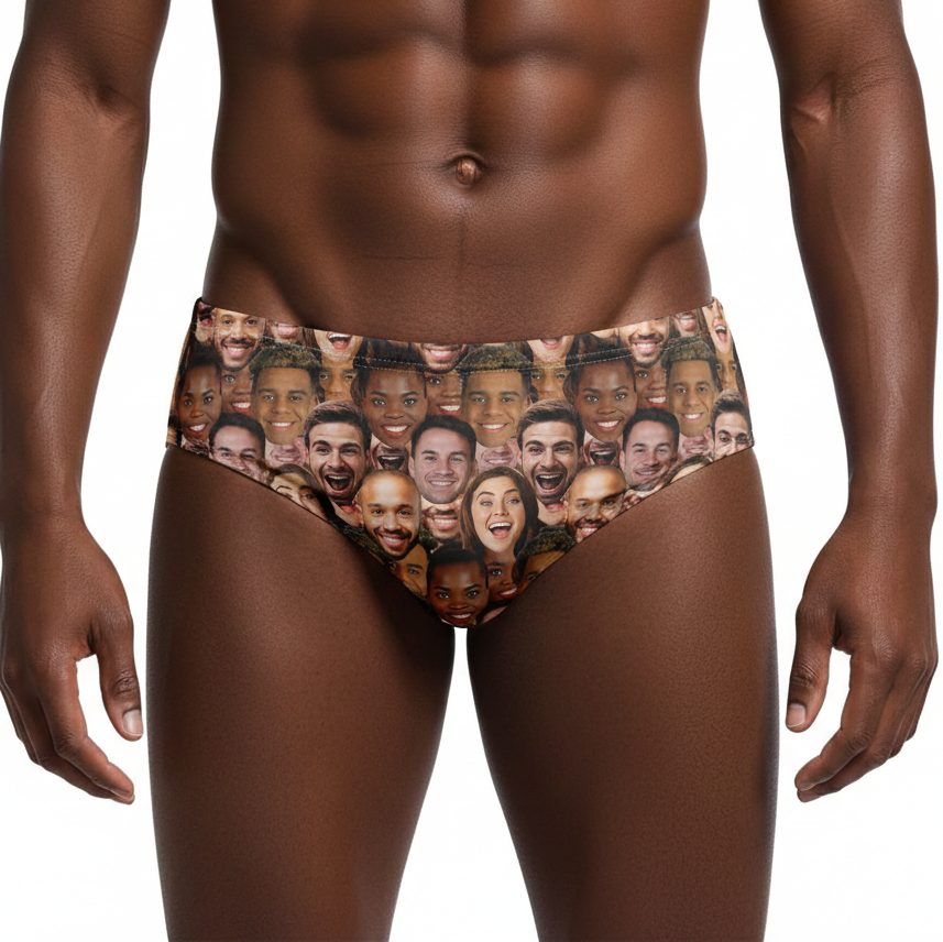 Team Face Mash Swim Trunks