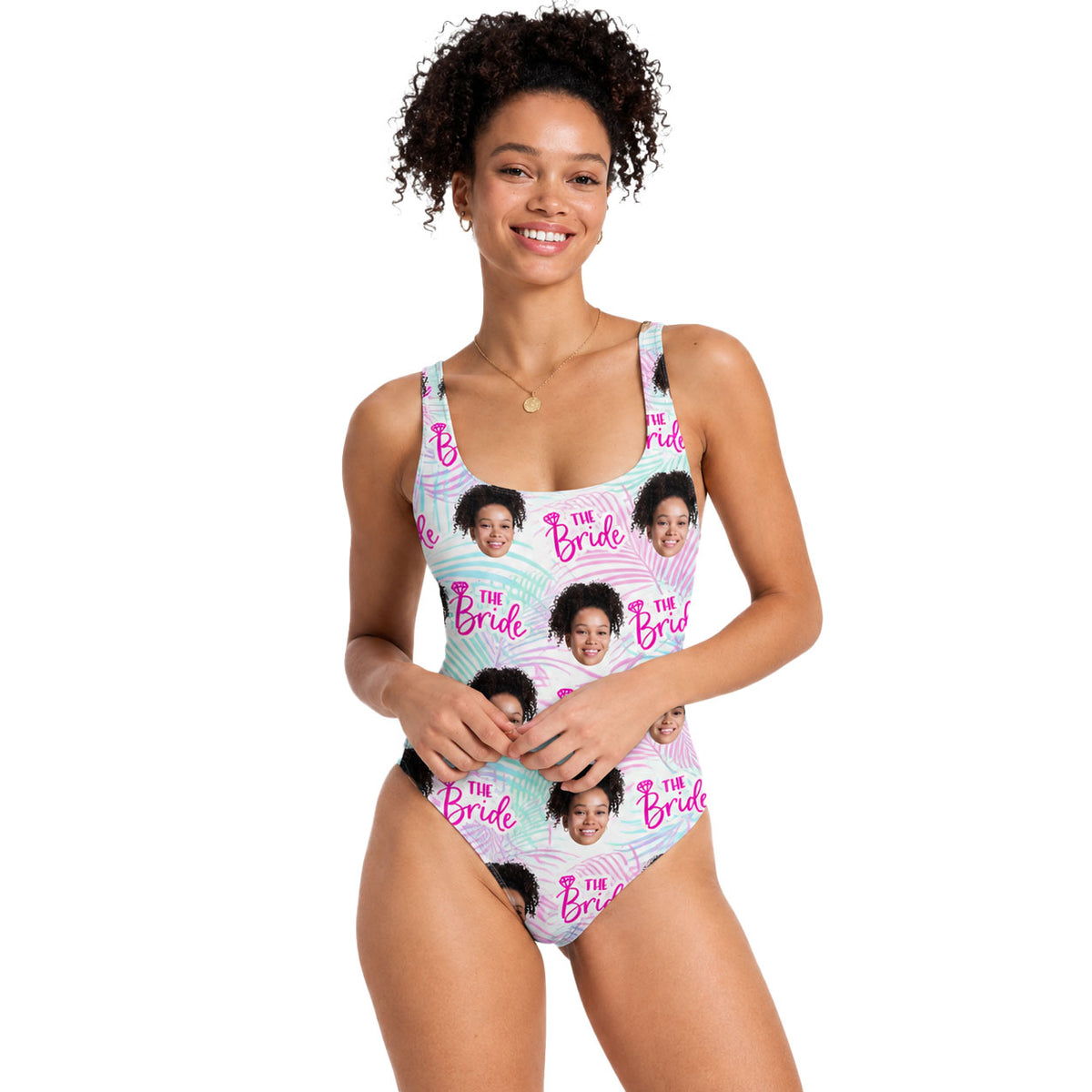 The Bride Swimsuit Personalised Face Pattern