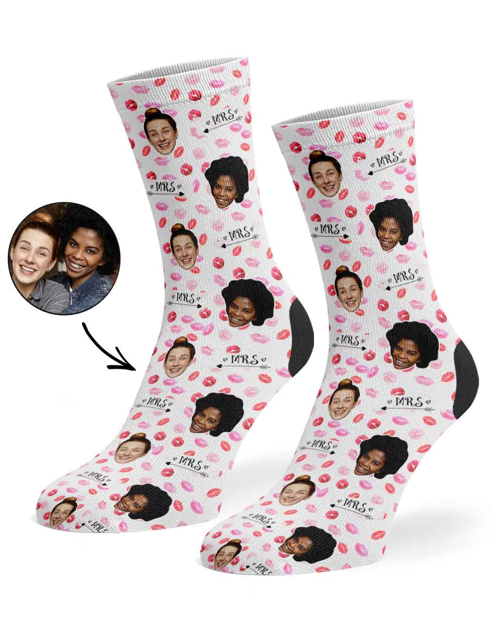 Mrs & Mrs Signs Socks