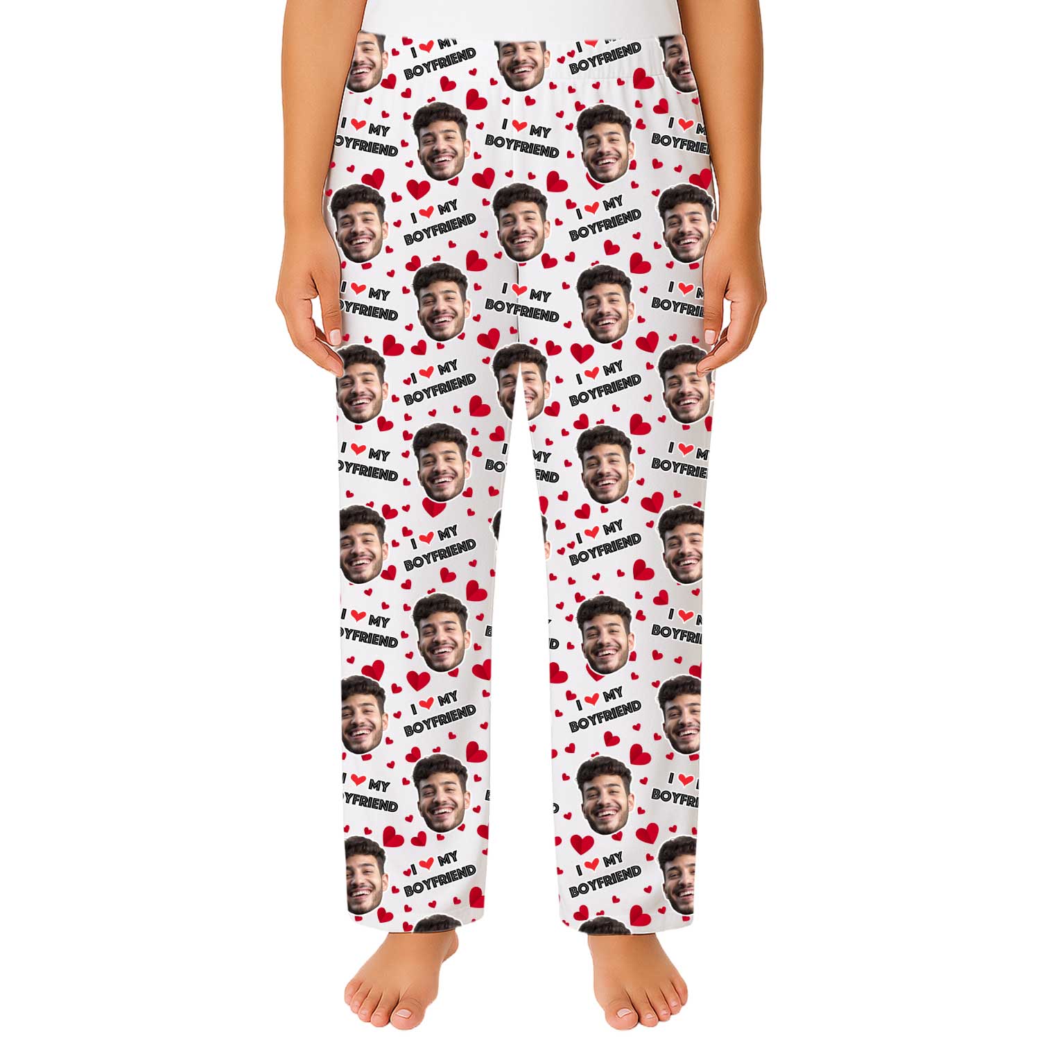 Women's I Love My Boyfriend PJ Bottoms