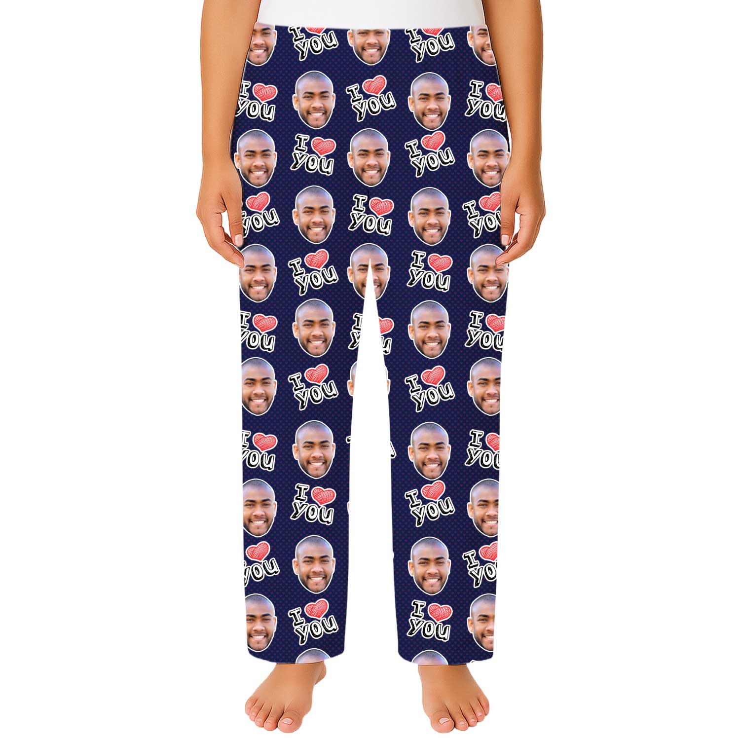 Women's I Heart You Personalised PJ Bottoms