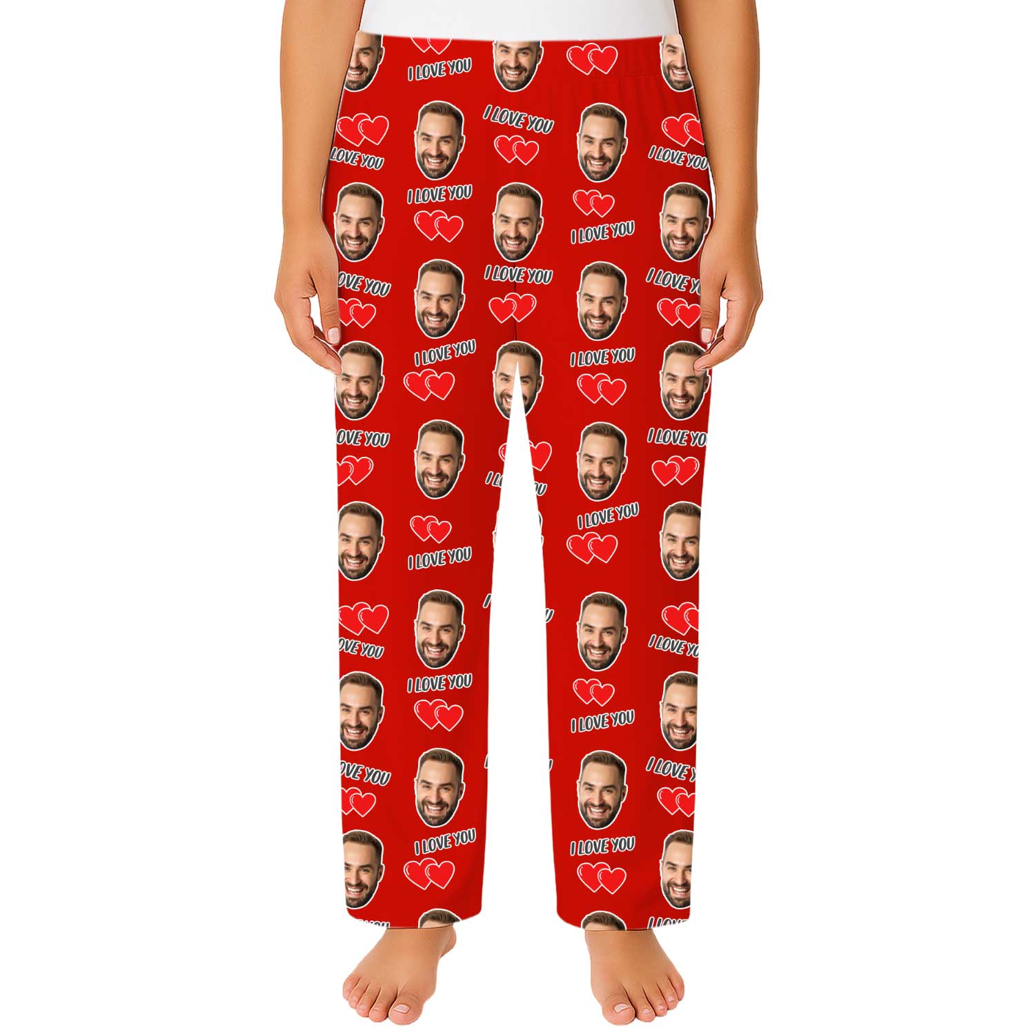 I Love You Custom Women's PJ Bottoms