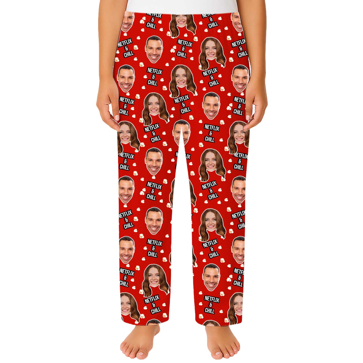 Netflix and Chill Custom Women's PJ Bottoms