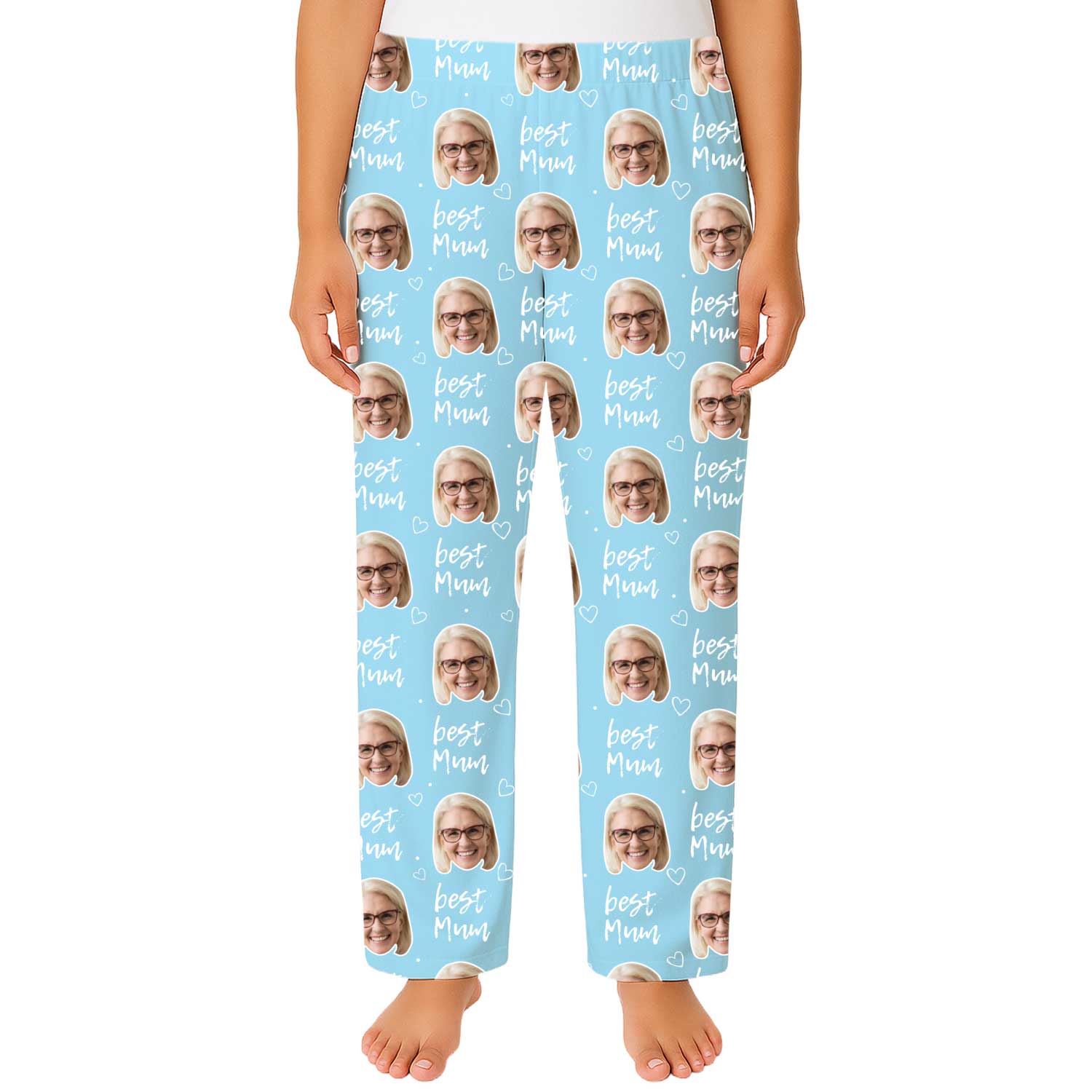 Women's Best Mum Personalised PJ Bottoms