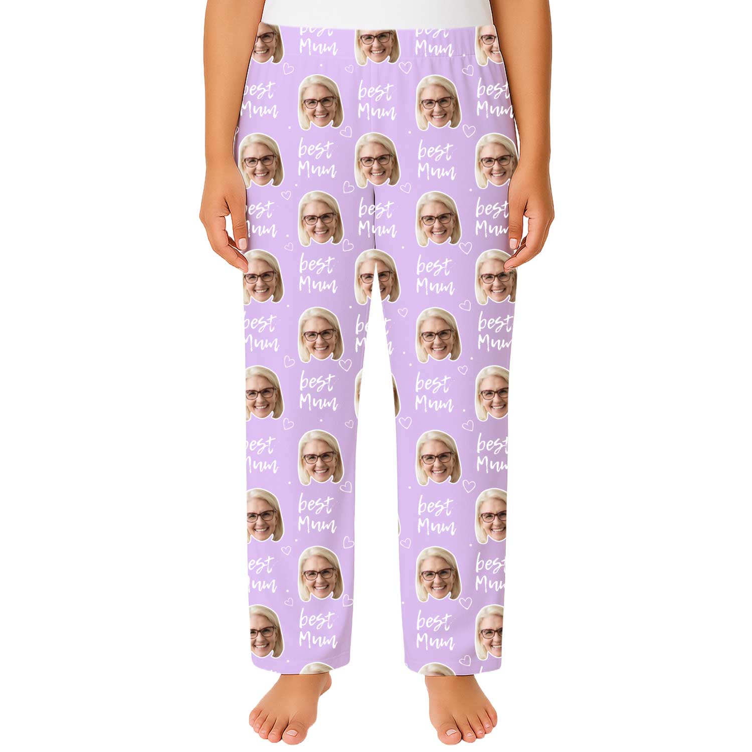 Women's Best Mum Personalised PJ Bottoms