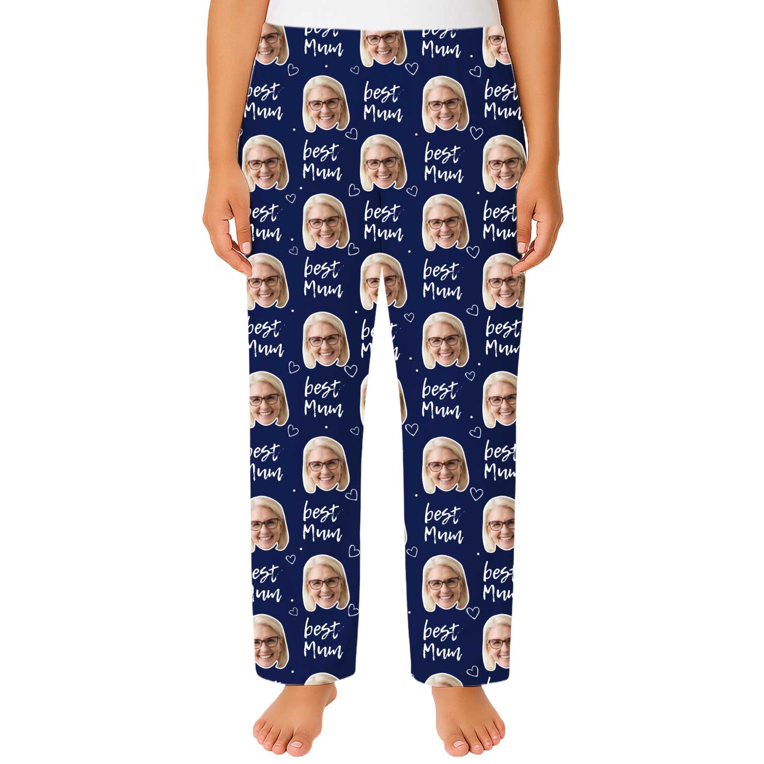 Women's Best Mum Personalised PJ Bottoms