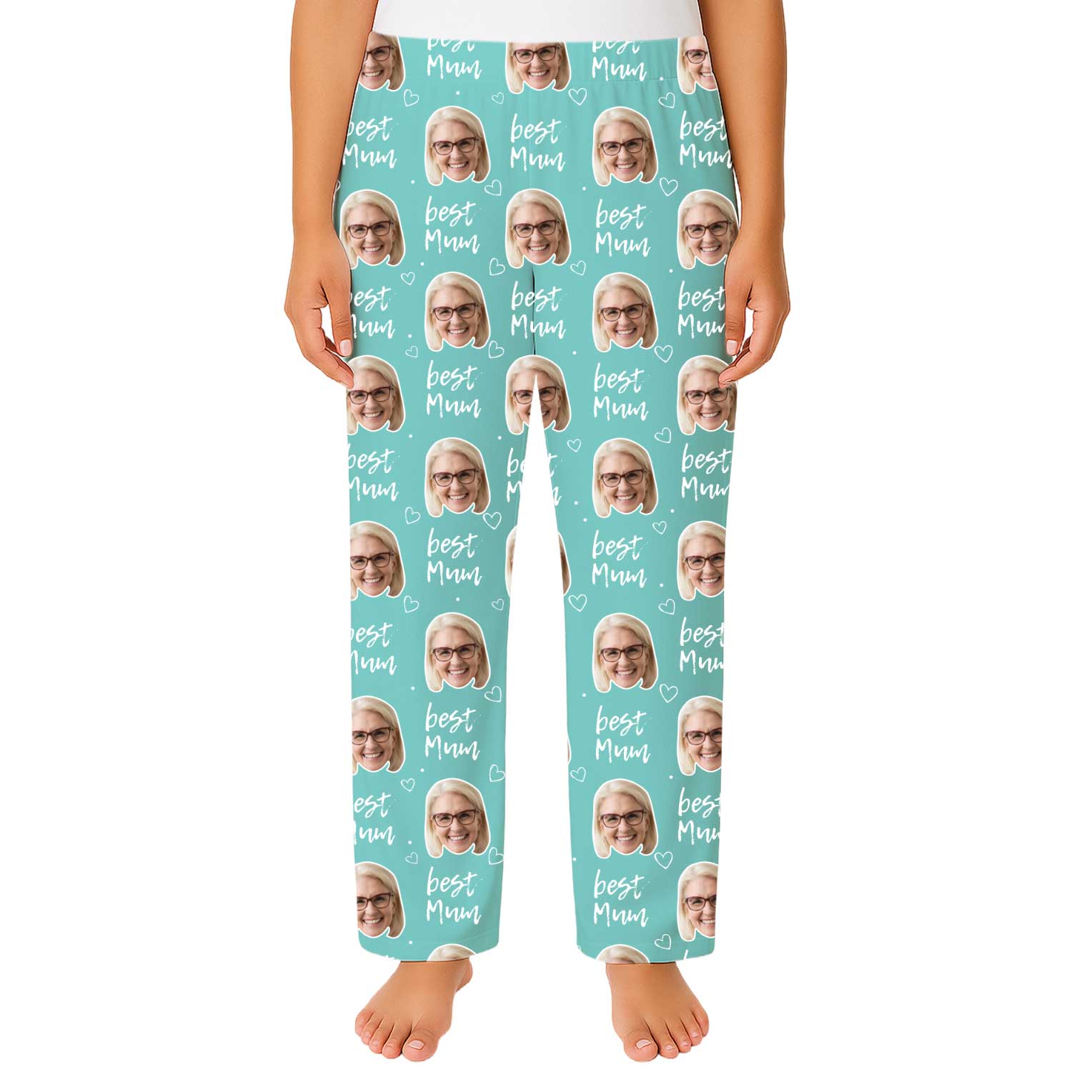 Women's Best Mum Personalised PJ Bottoms