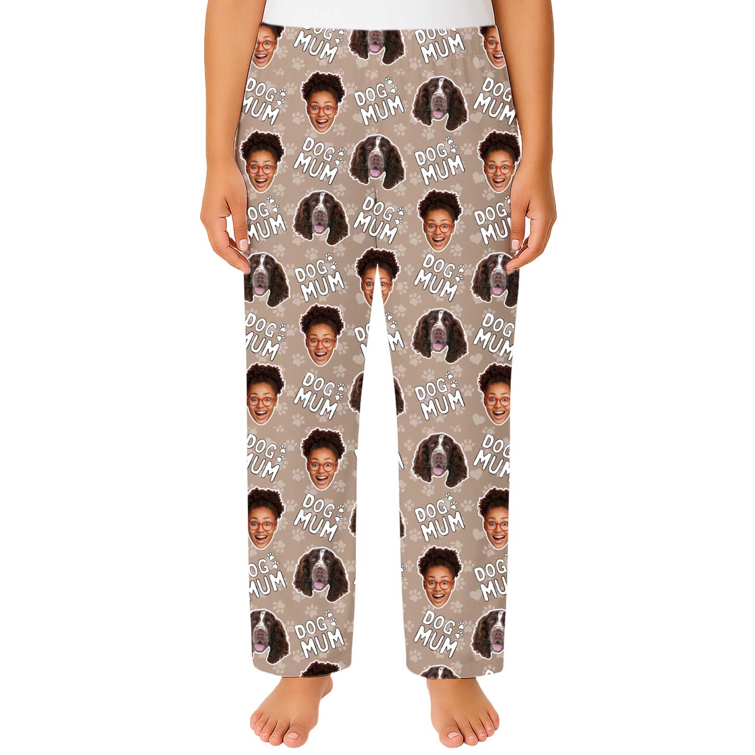 Dog Mum Custom Women's PJ Bottoms