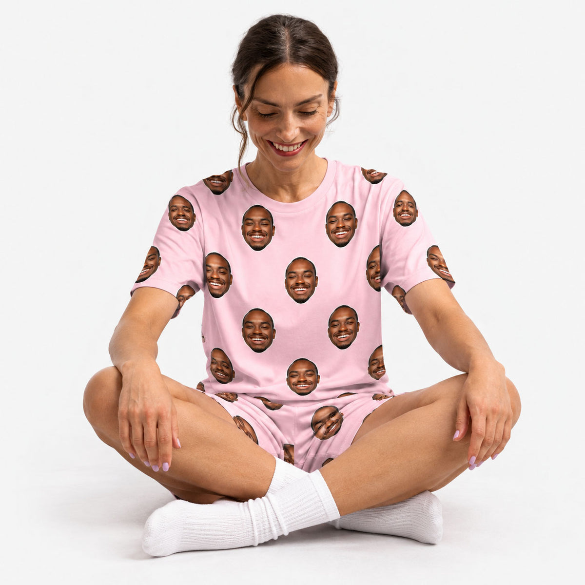 Your Face Women's Personalised PJs - Shorts Set