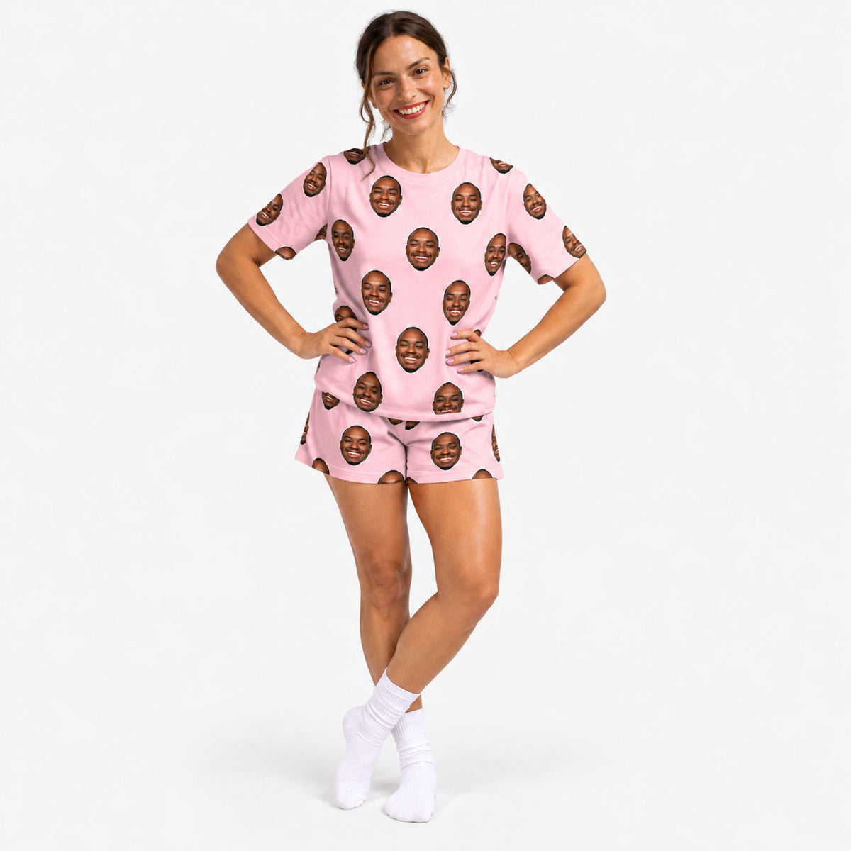 Your Face Women's Personalised PJs - Shorts Set