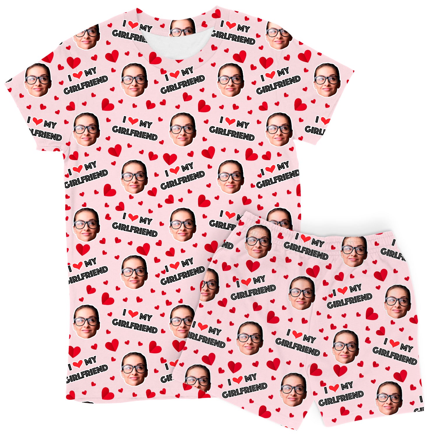 Girlfriend Custom Women's PJ Shorts Set