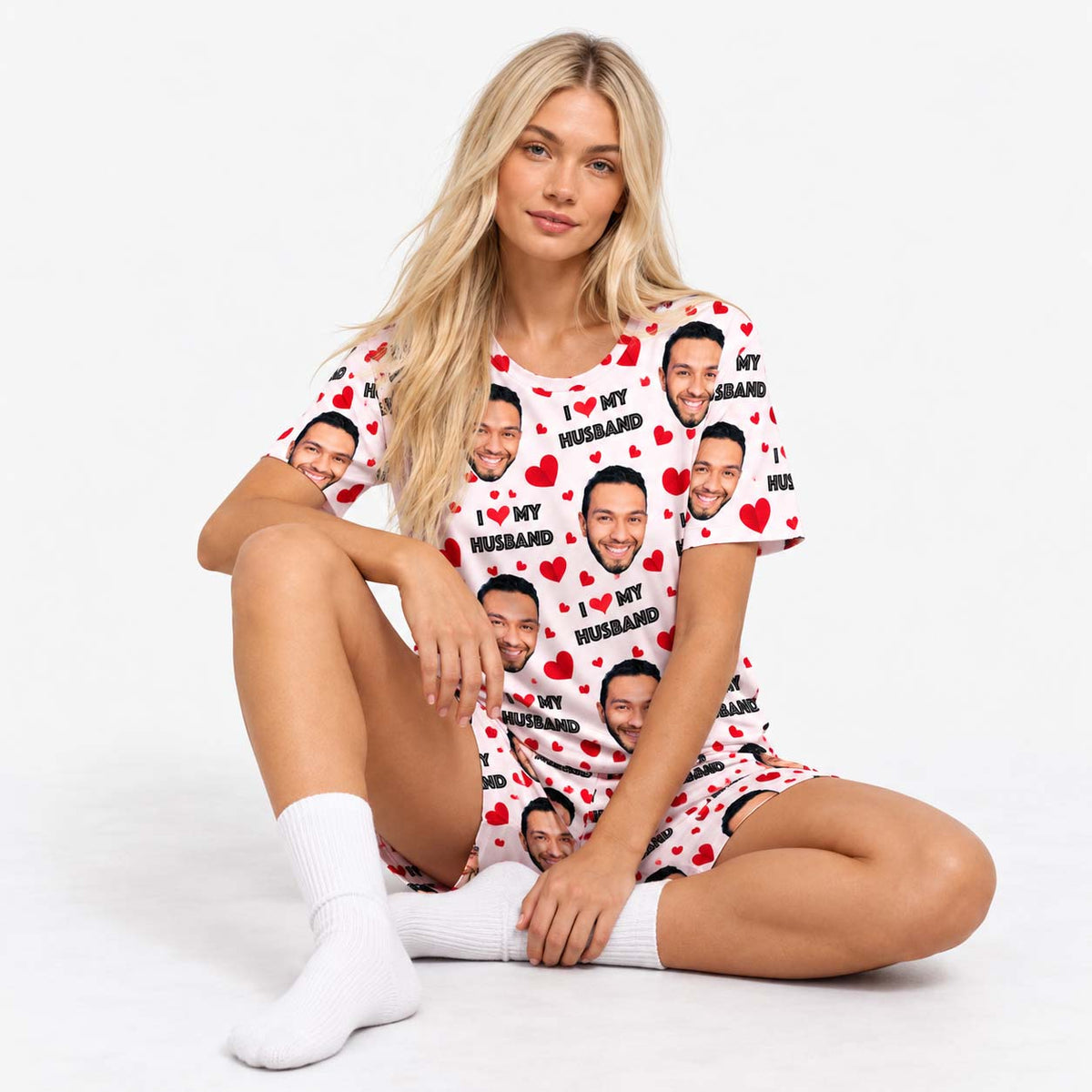 Women's I Love My Husband PJs - Shorts Set