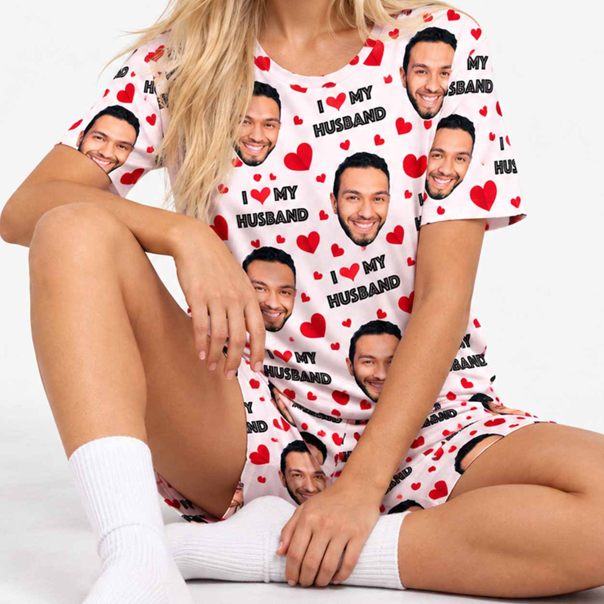 Women's I Love My Husband PJs - Shorts Set