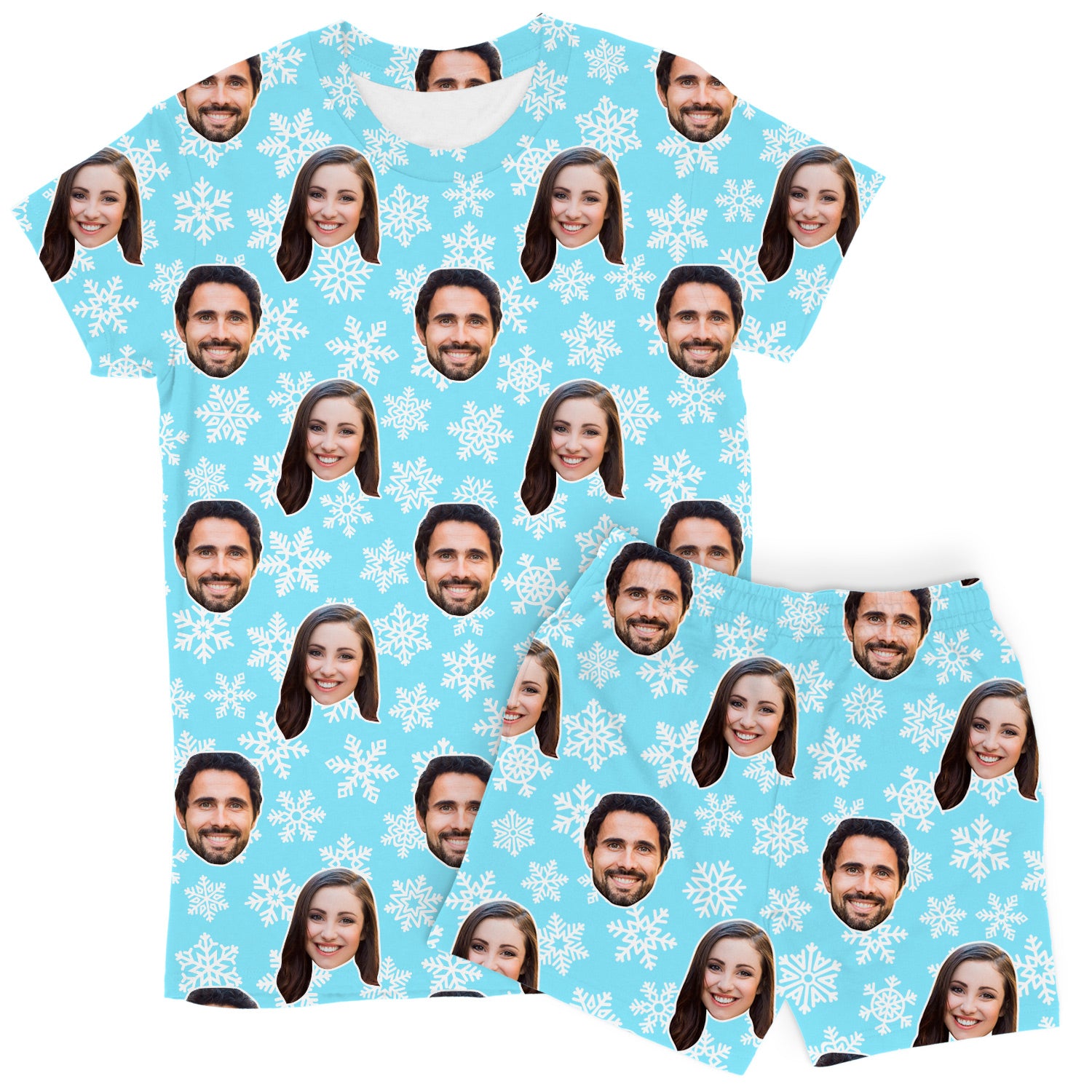 Snowflakes Women's PJ Shorts Set