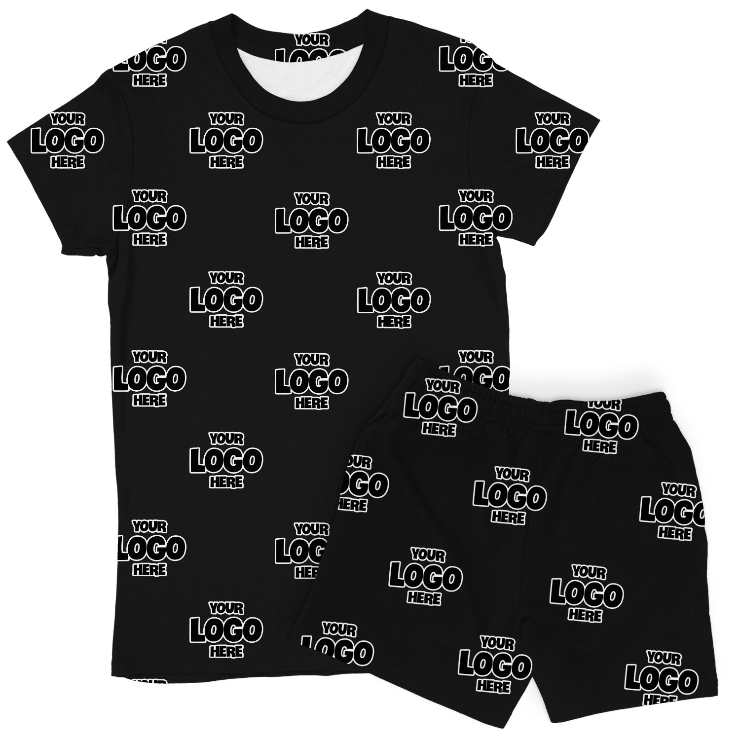 Women's Personalised Logo PJs - Shorts Set