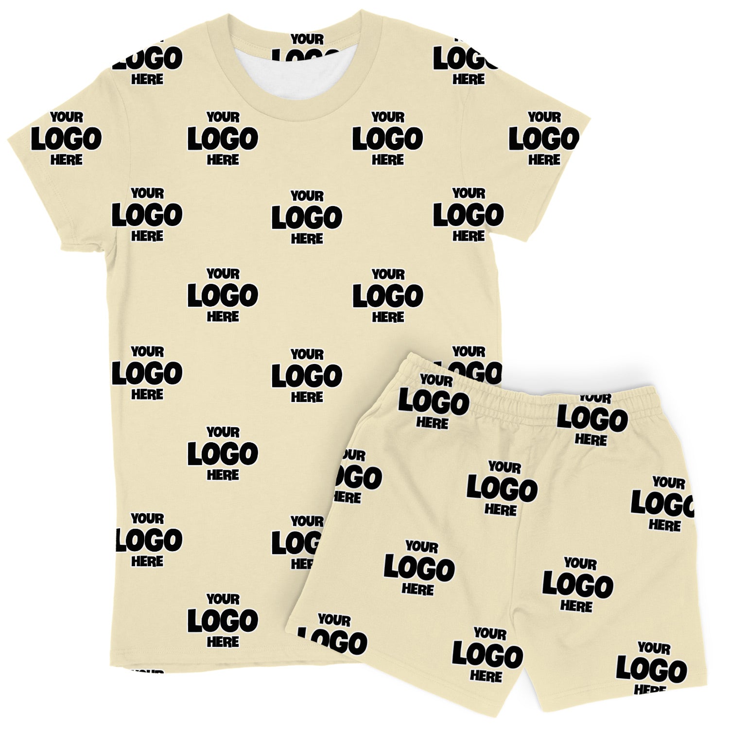 Women's Personalised Logo PJs - Shorts Set