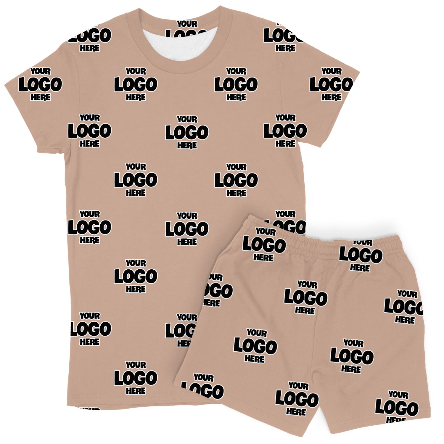 Women's Personalised Logo PJs - Shorts Set