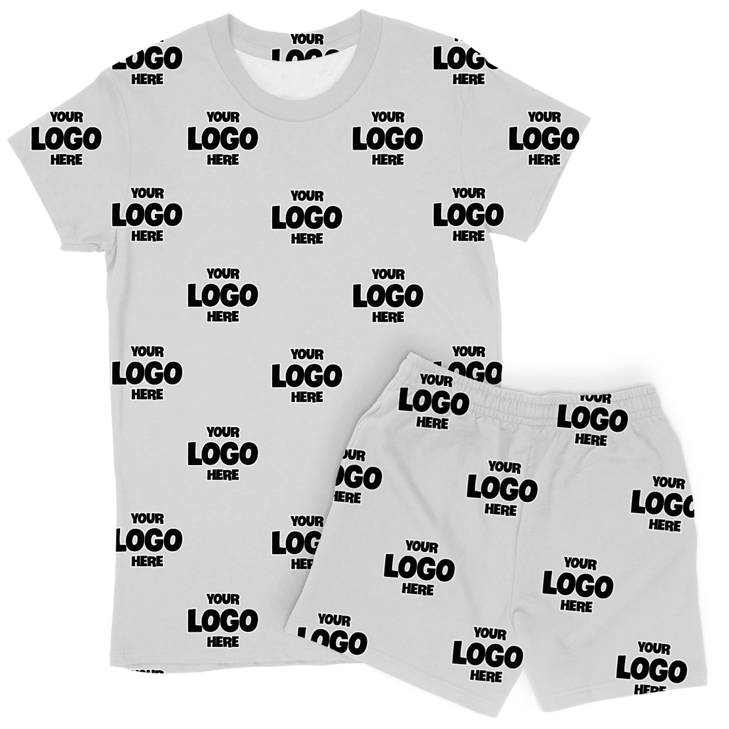 Women's Personalised Logo PJs - Shorts Set