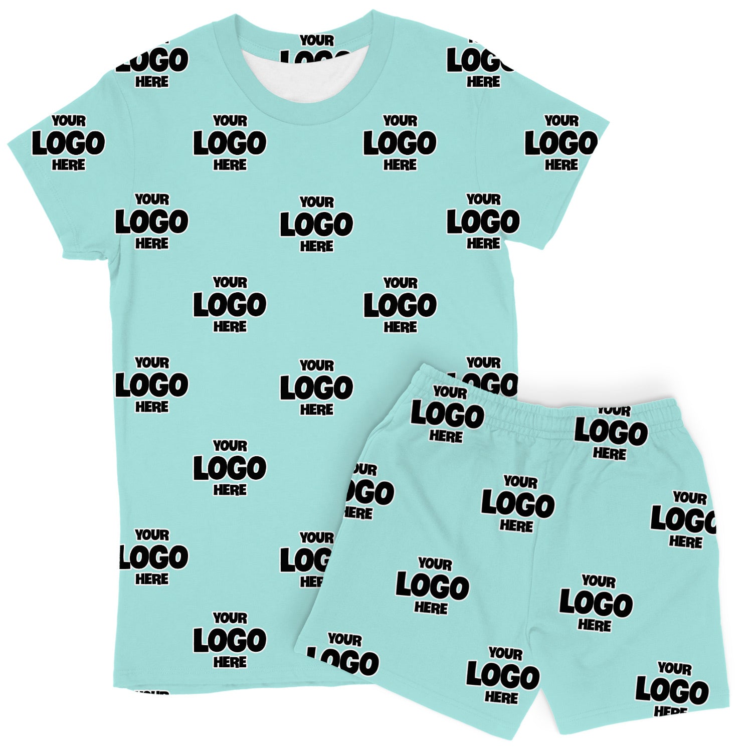 Women's Personalised Logo PJs - Shorts Set