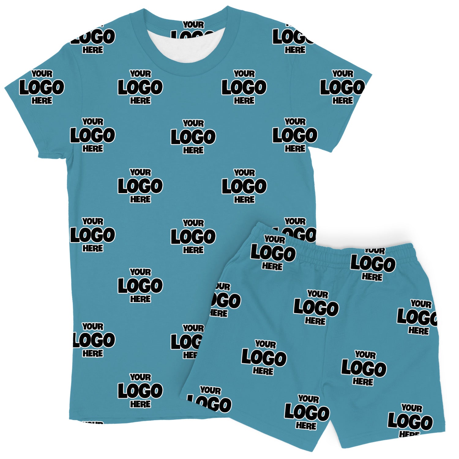 Women's Personalised Logo PJs - Shorts Set