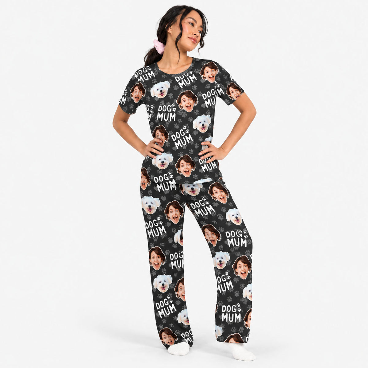 Women's Dog Mum Personalised Pyjamas - Trouser Set