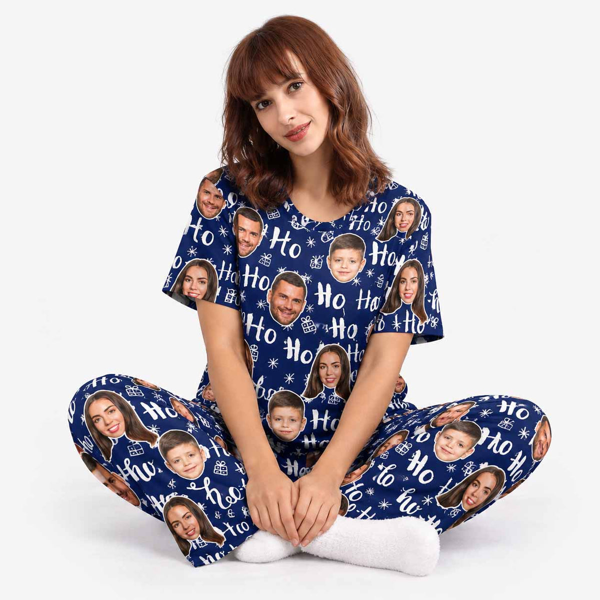 Women's Ho Ho Ho Christmas Pyjamas - Trouser Set