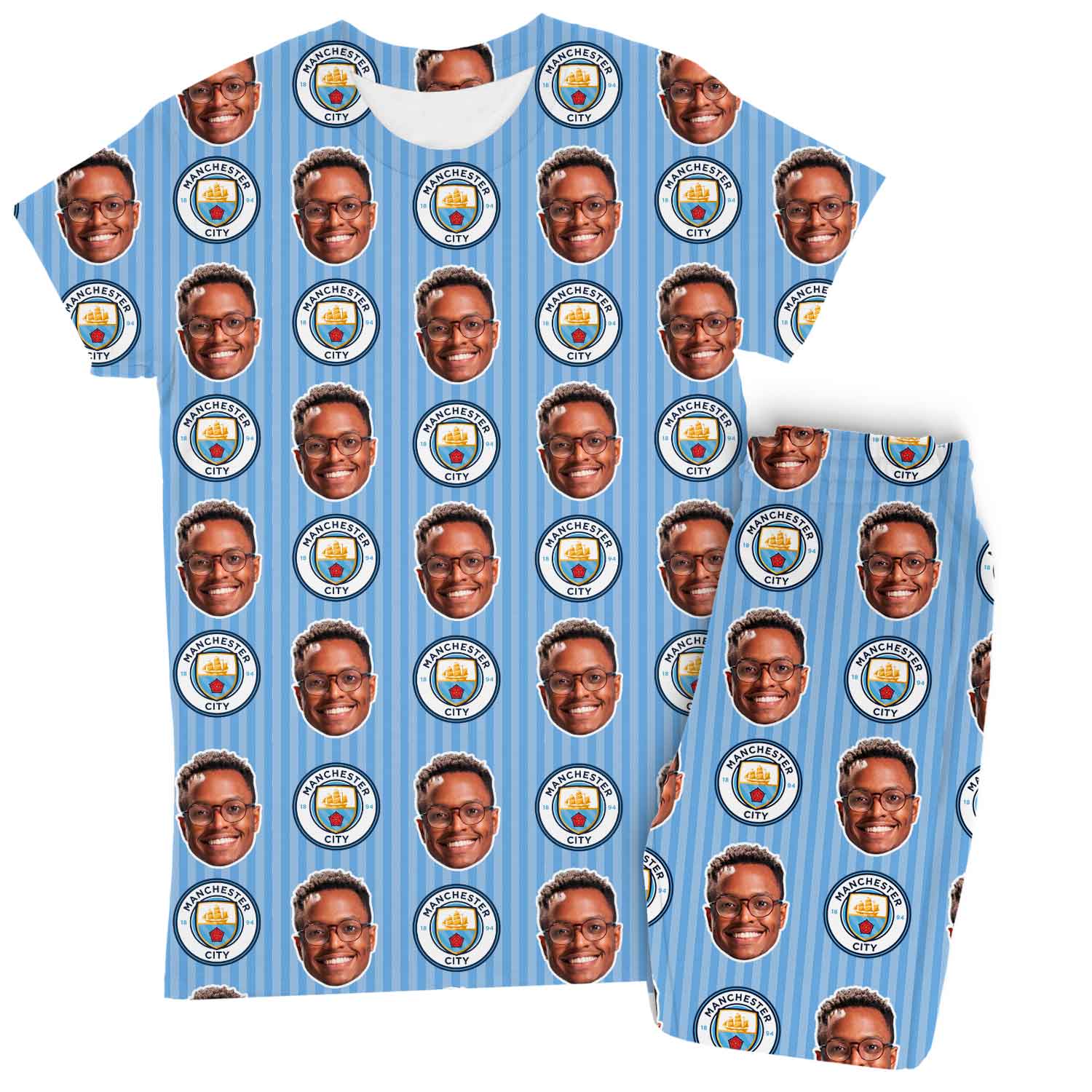 Man City Personalised Women's Pyjamas - Trouser Set