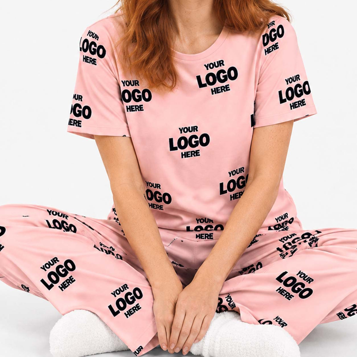 Women's Logo Personalised Pyjamas - Trouser Set
